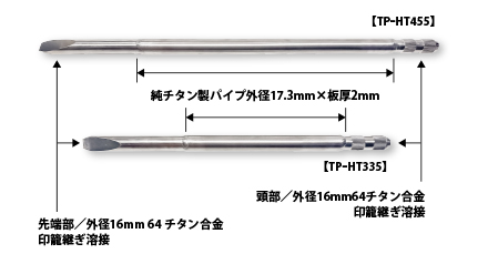 中空式ピトン  TPｰHT335・HT455